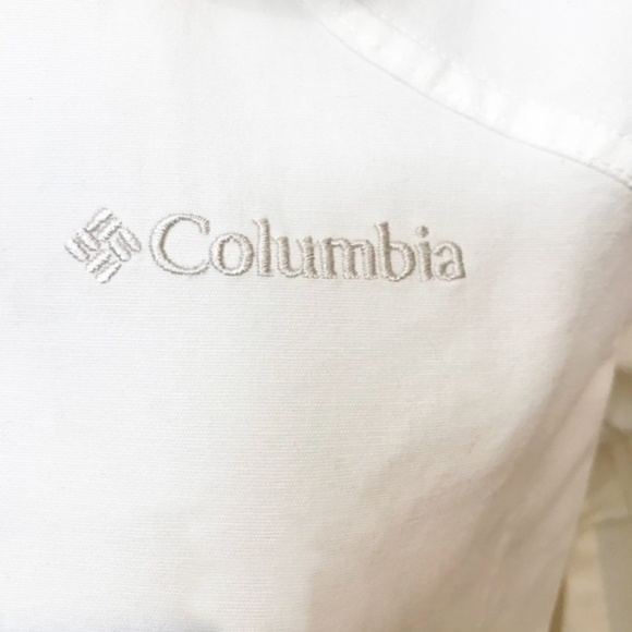 Canvas white columbia zip front jacket 🤍 - Picture 11 of 13